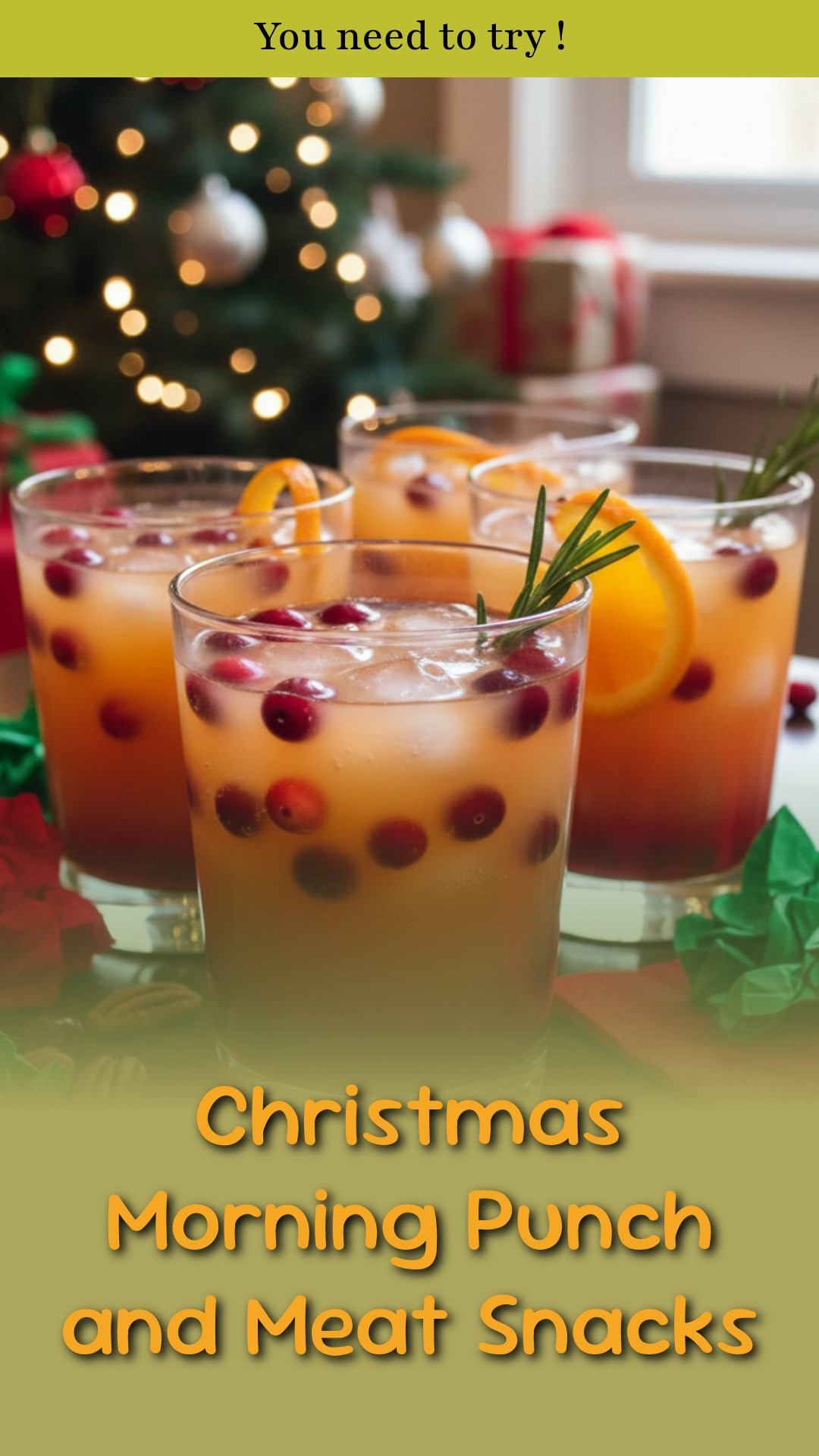 Christmas Morning Punch and Meat Snacks