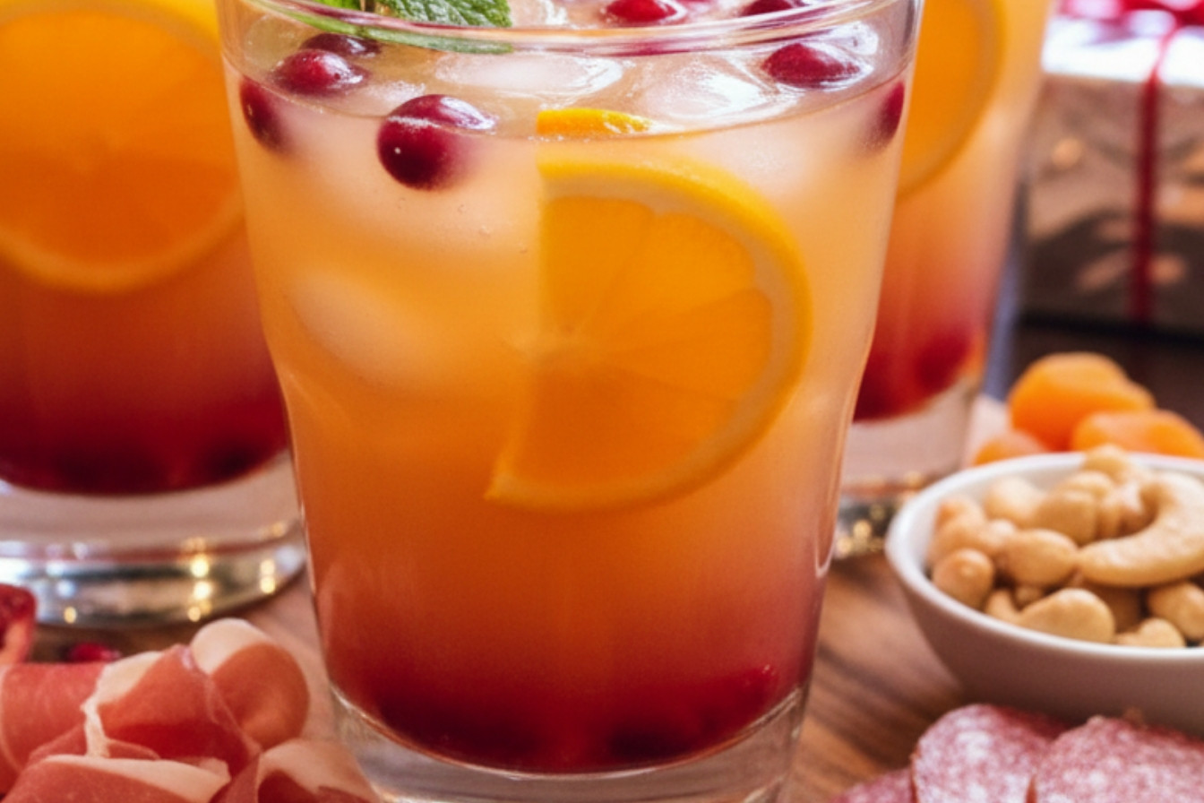 Christmas Morning Punch and Meat Snacks