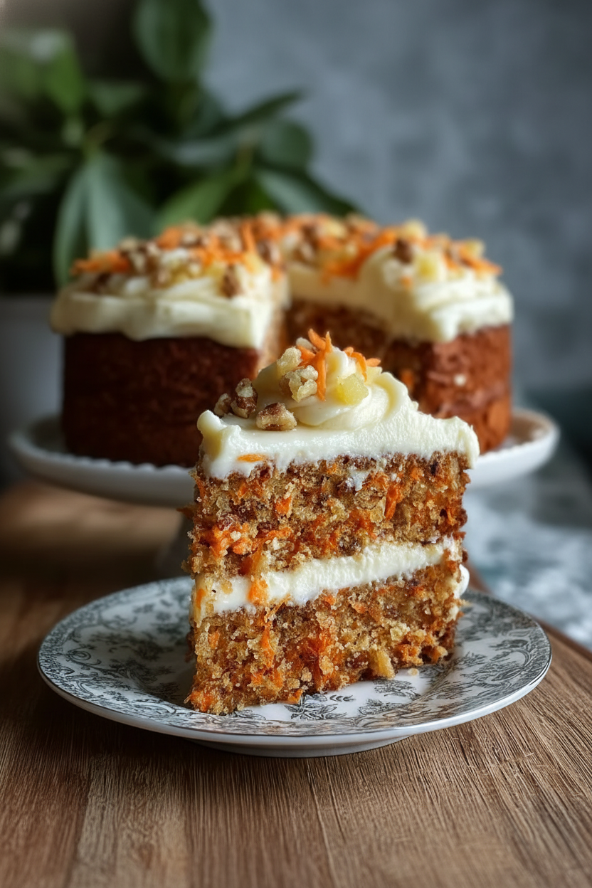 Classic Carrot Cake with Cream Cheese Frosting Recipe