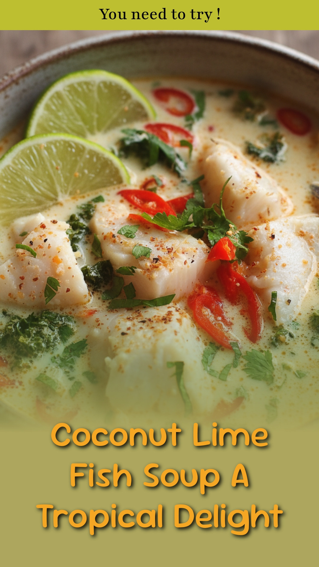 Coconut Lime Fish Soup A Tropical Delight