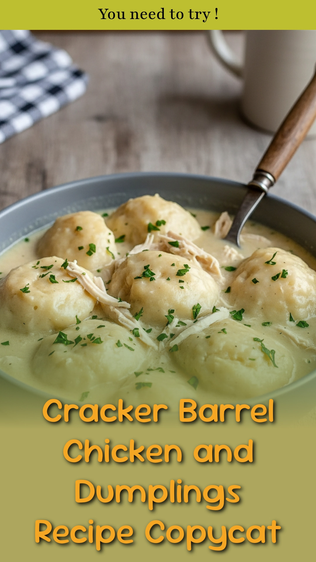 Cracker Barrel Chicken and Dumplings Recipe Copycat