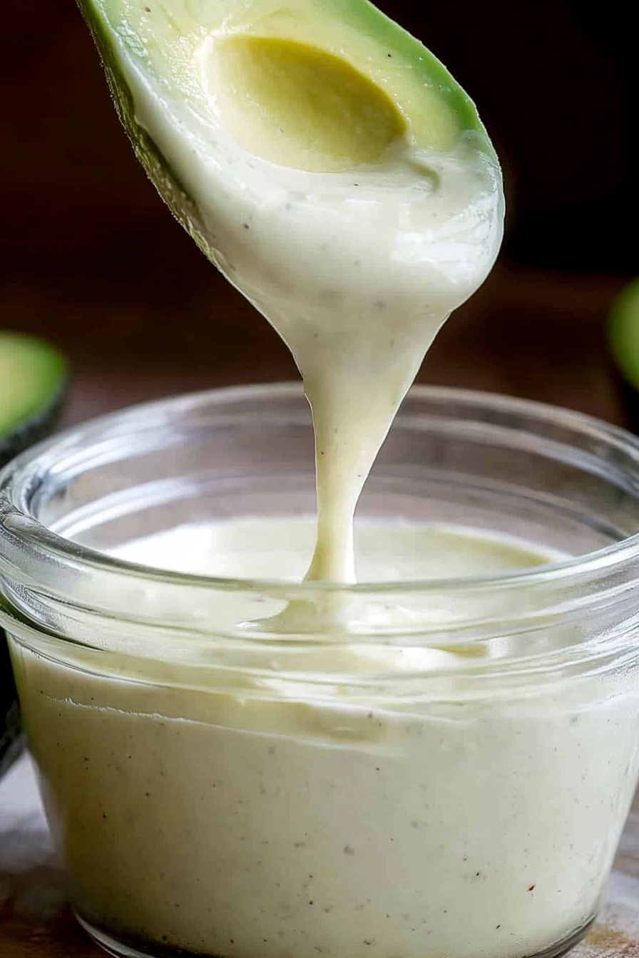 Creamy Avocado Ranch Dressing Recipe