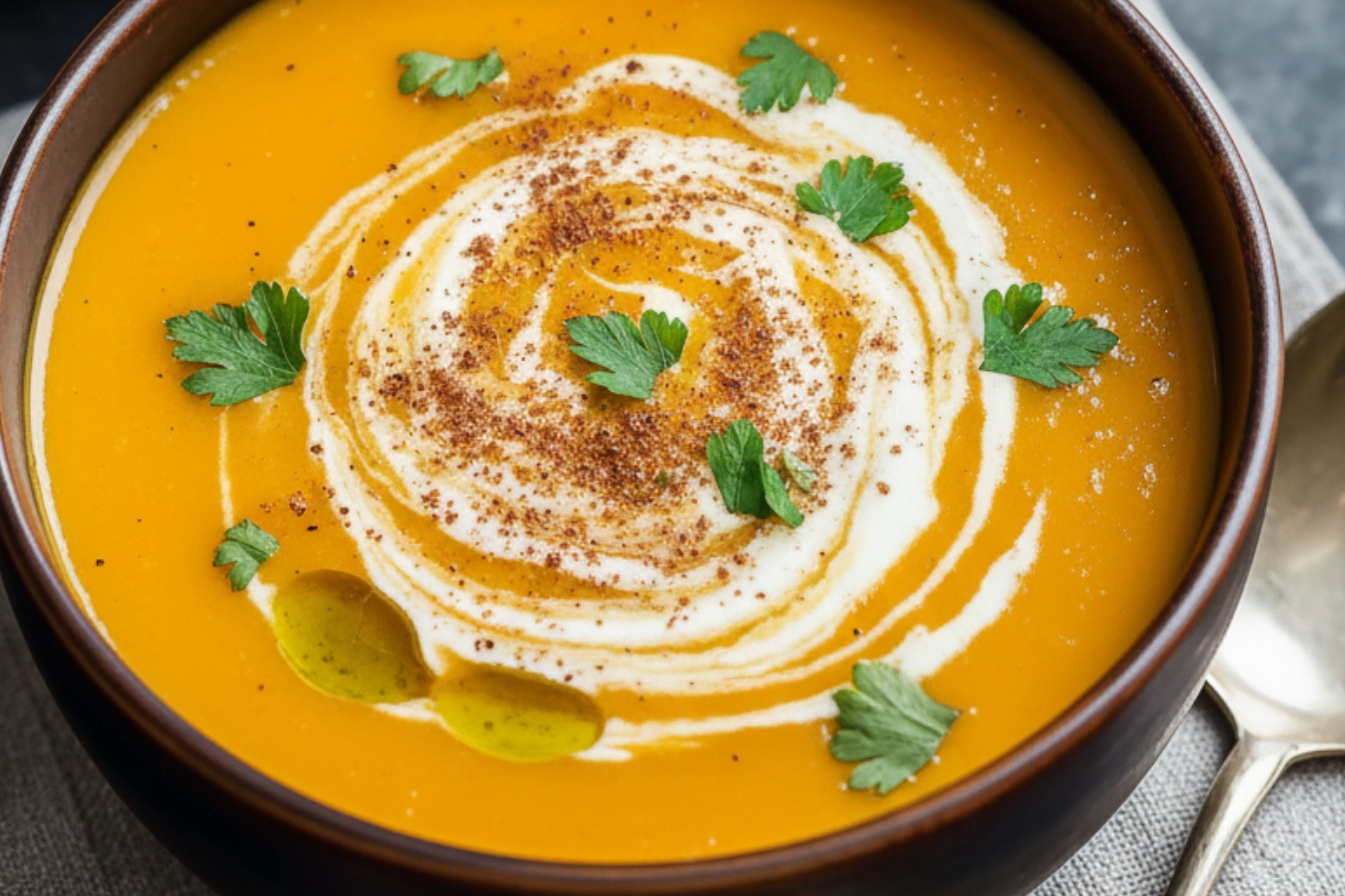 Creamy Butternut Squash Sweet Potato Soup