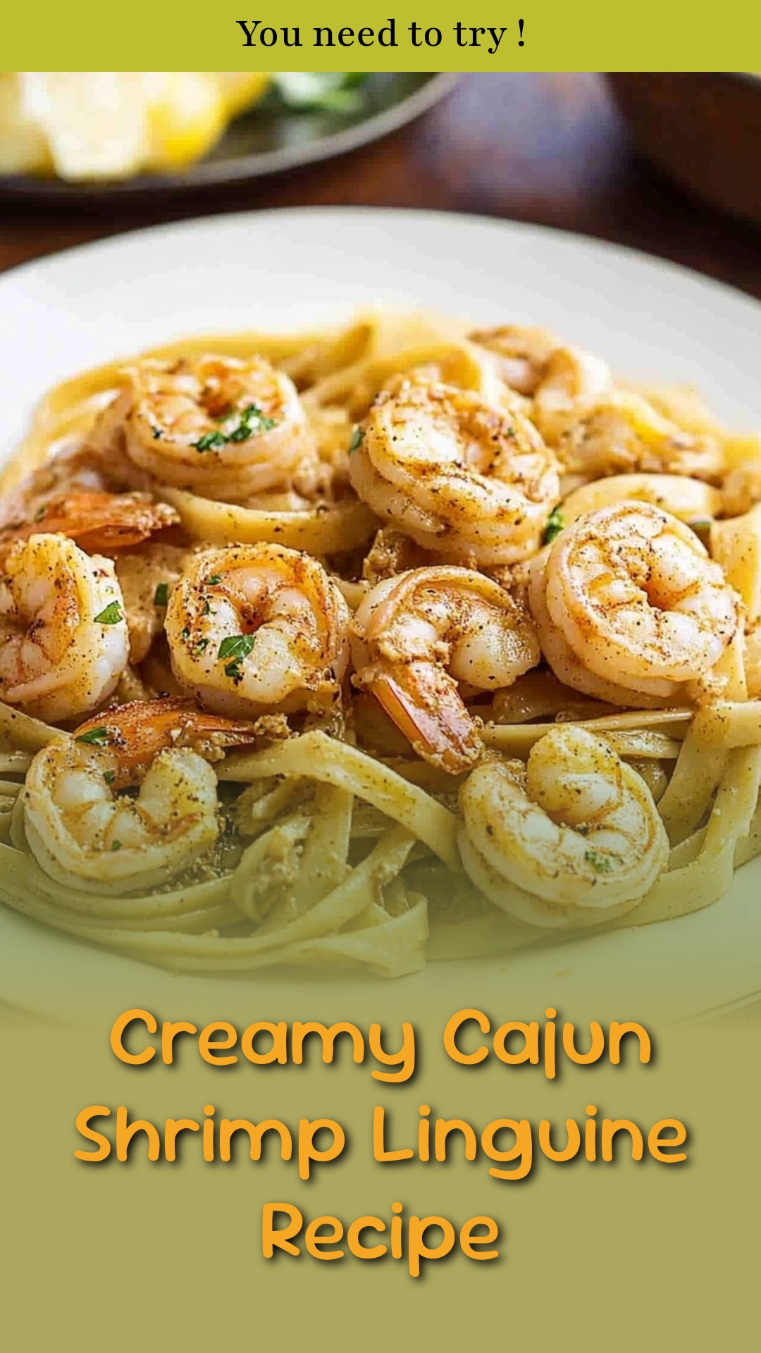 Creamy Cajun Shrimp Linguine Recipe