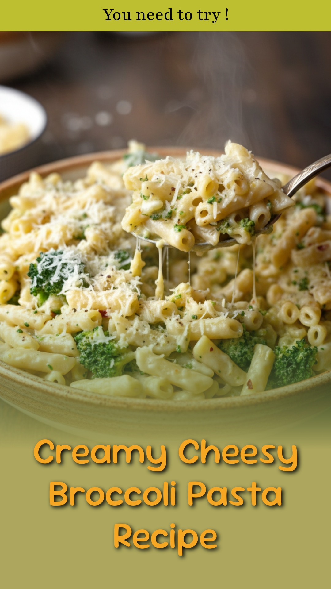 Creamy Cheesy Broccoli Pasta Recipe
