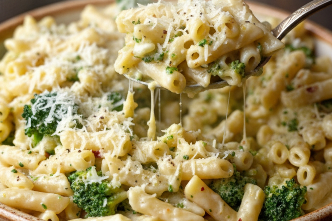 Creamy Cheesy Broccoli Pasta Recipe