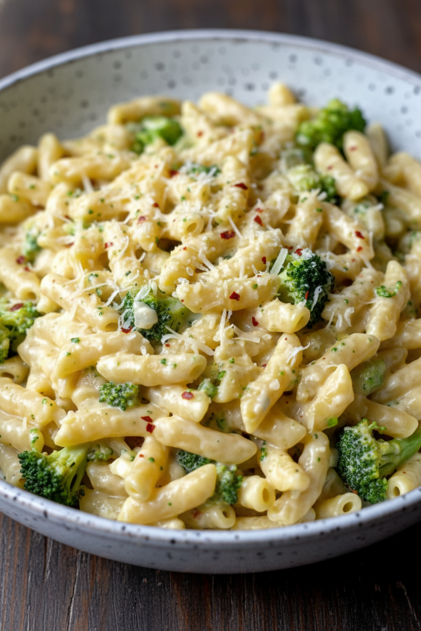 Creamy Cheesy Broccoli Pasta Recipe