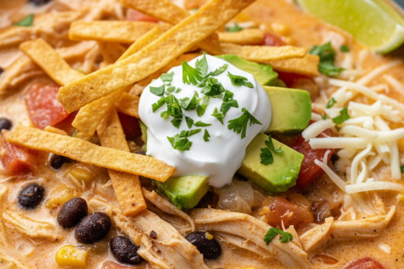 Creamy Chicken Tortilla Soup Recipe