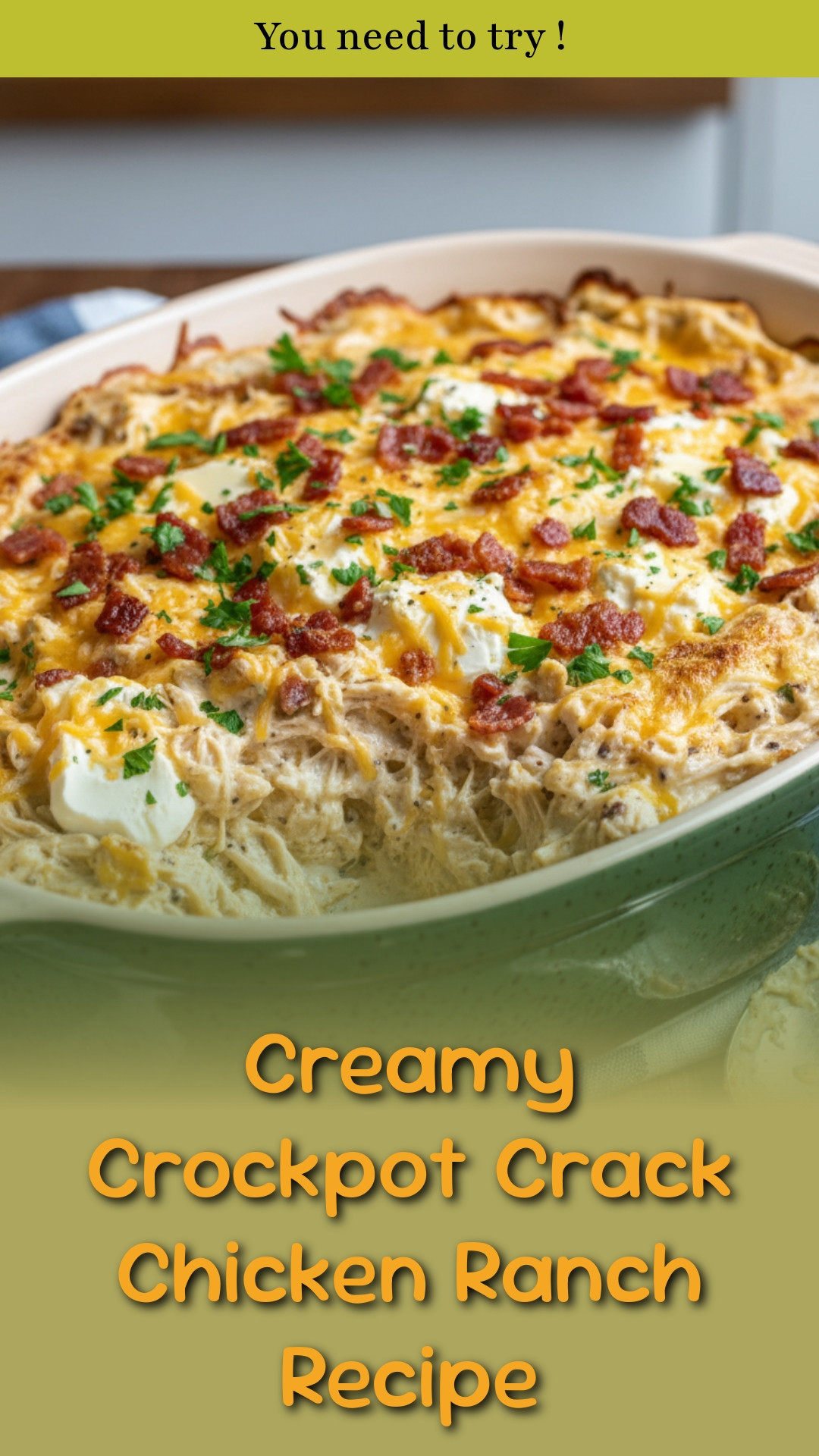 Creamy Crockpot Crack Chicken Ranch Recipe