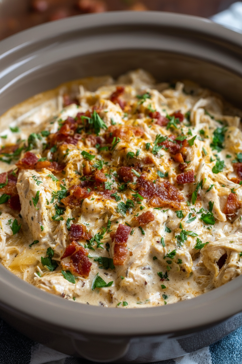 Creamy Crockpot Crack Chicken Ranch Recipe