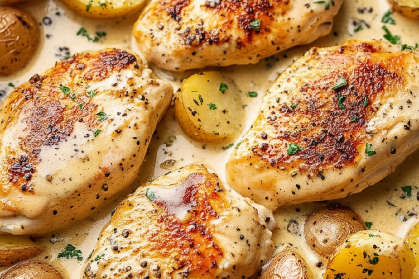 Creamy Dijon Chicken and Potatoes Recipe
