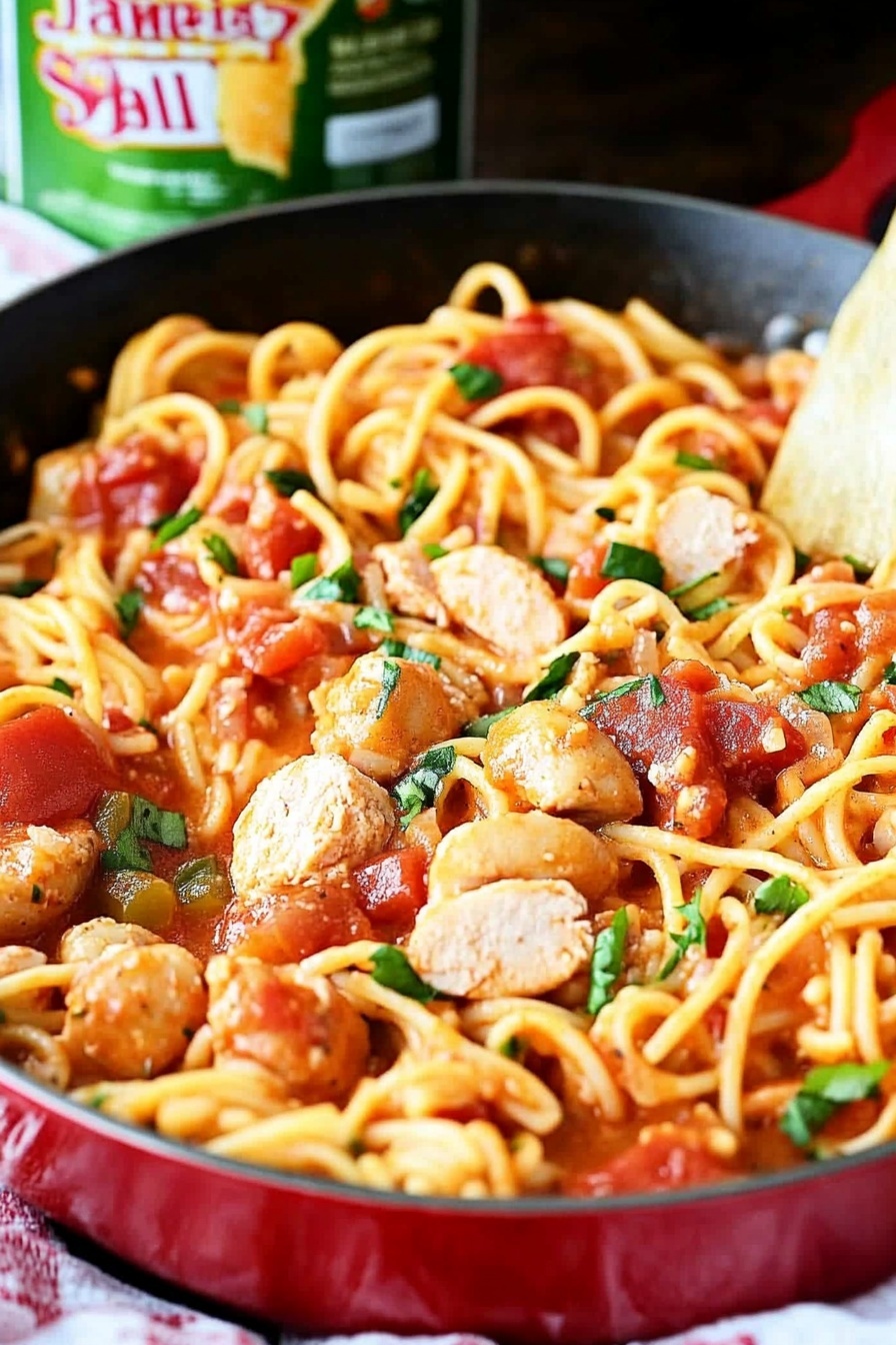 Creamy Jambalaya Pasta Skillet