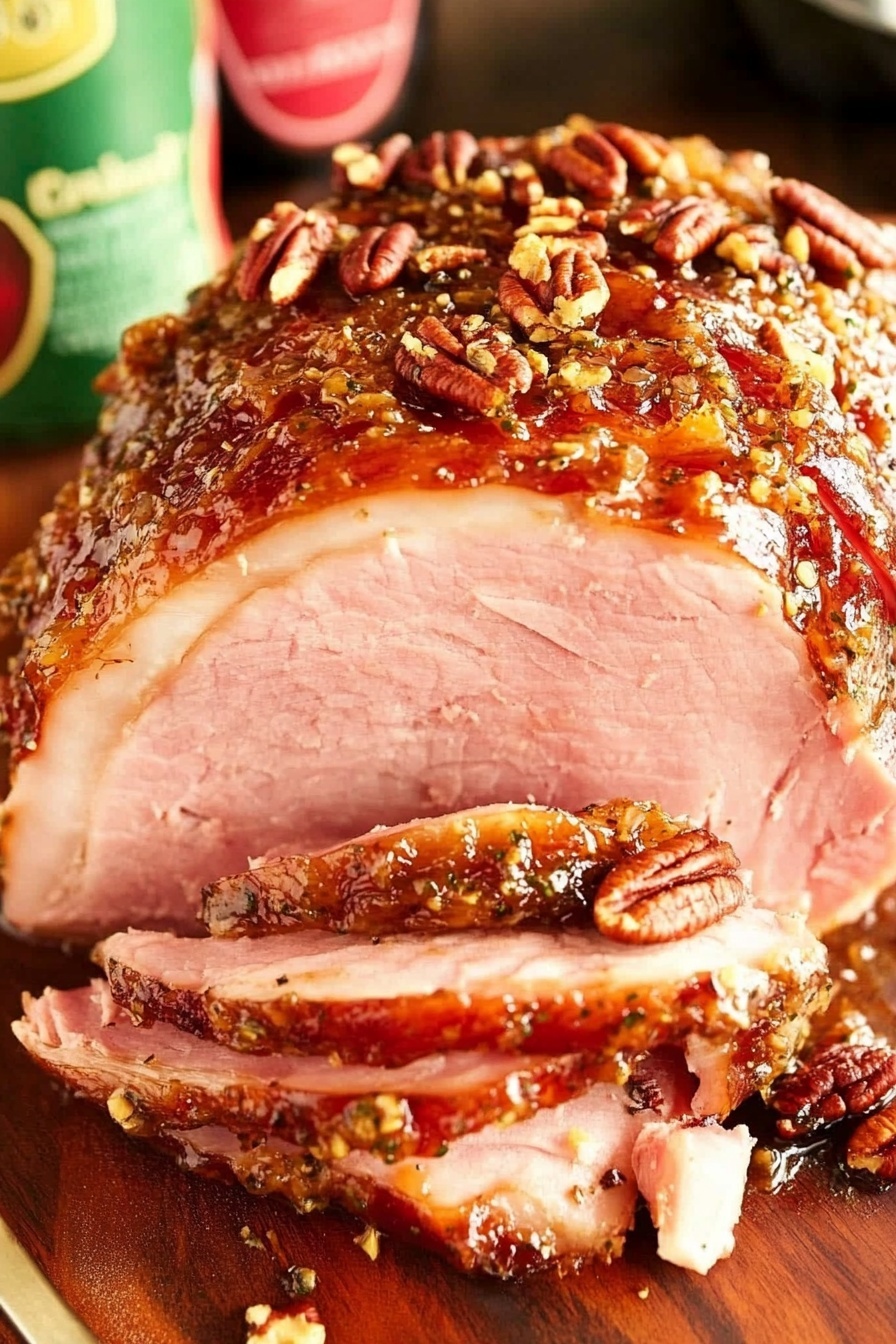 Creole Glazed Ham with Pecans