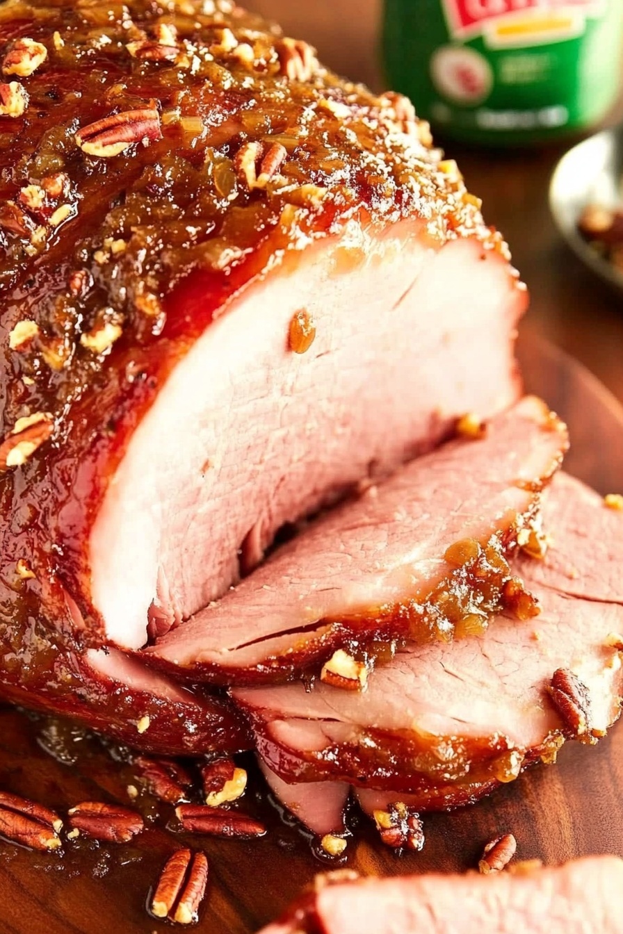 Creole Glazed Ham with Pecans