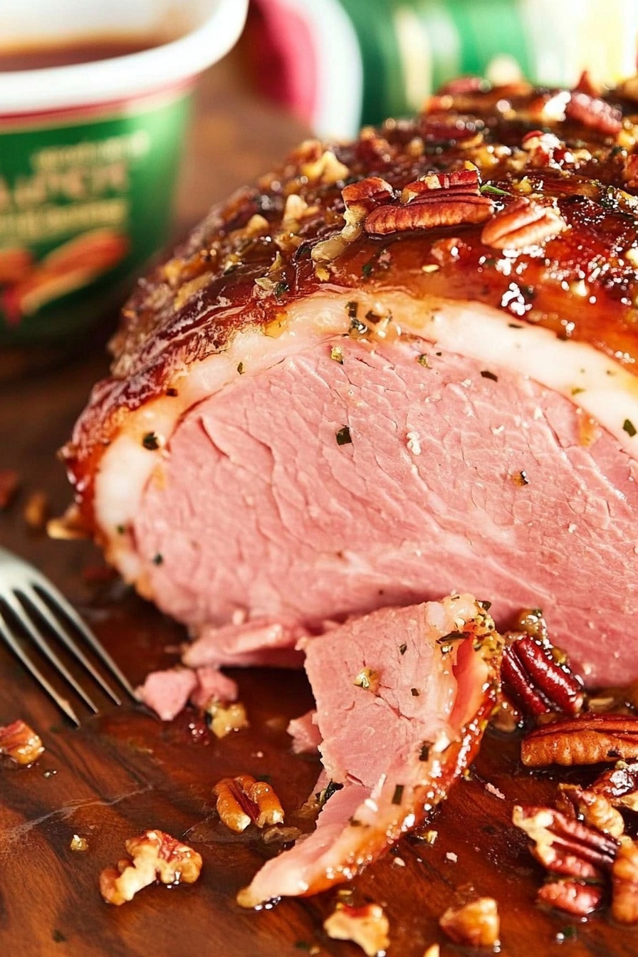 Creole Glazed Ham with Pecans