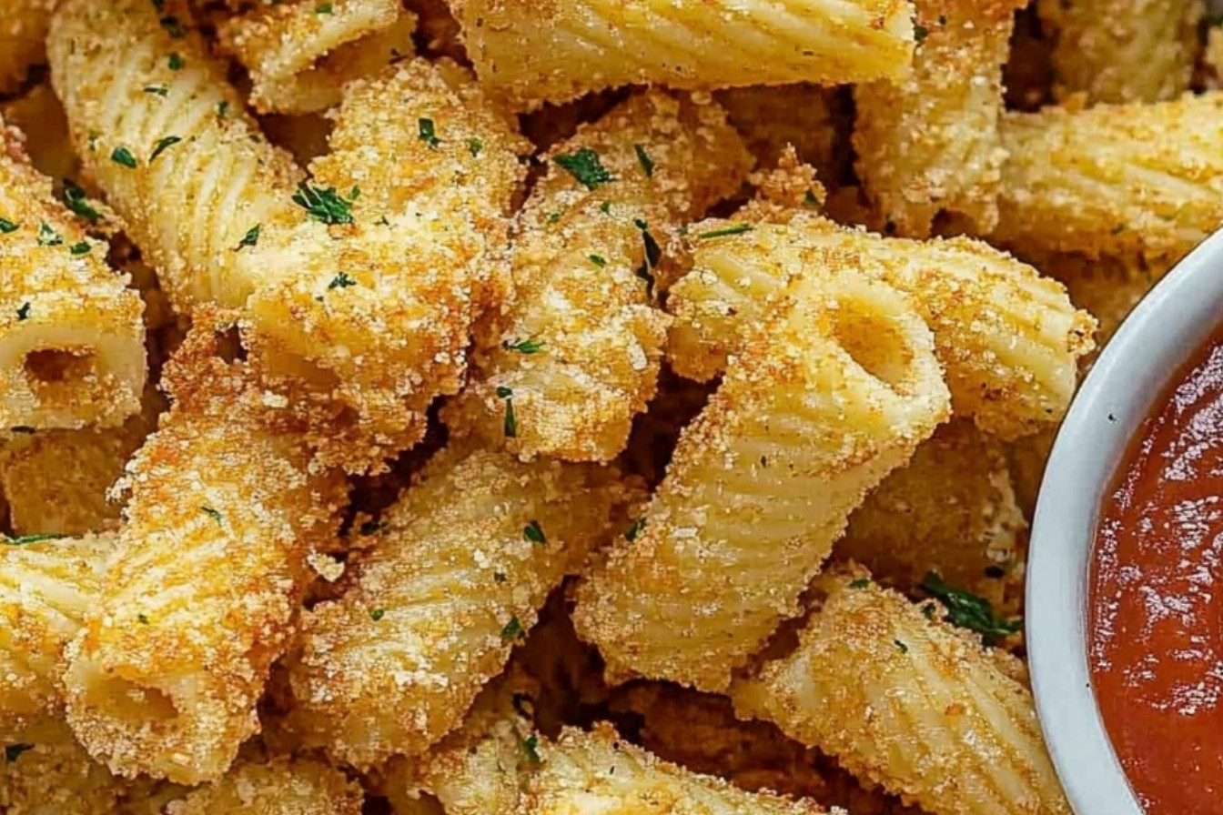 Crispy Air Fried Pasta Snacks