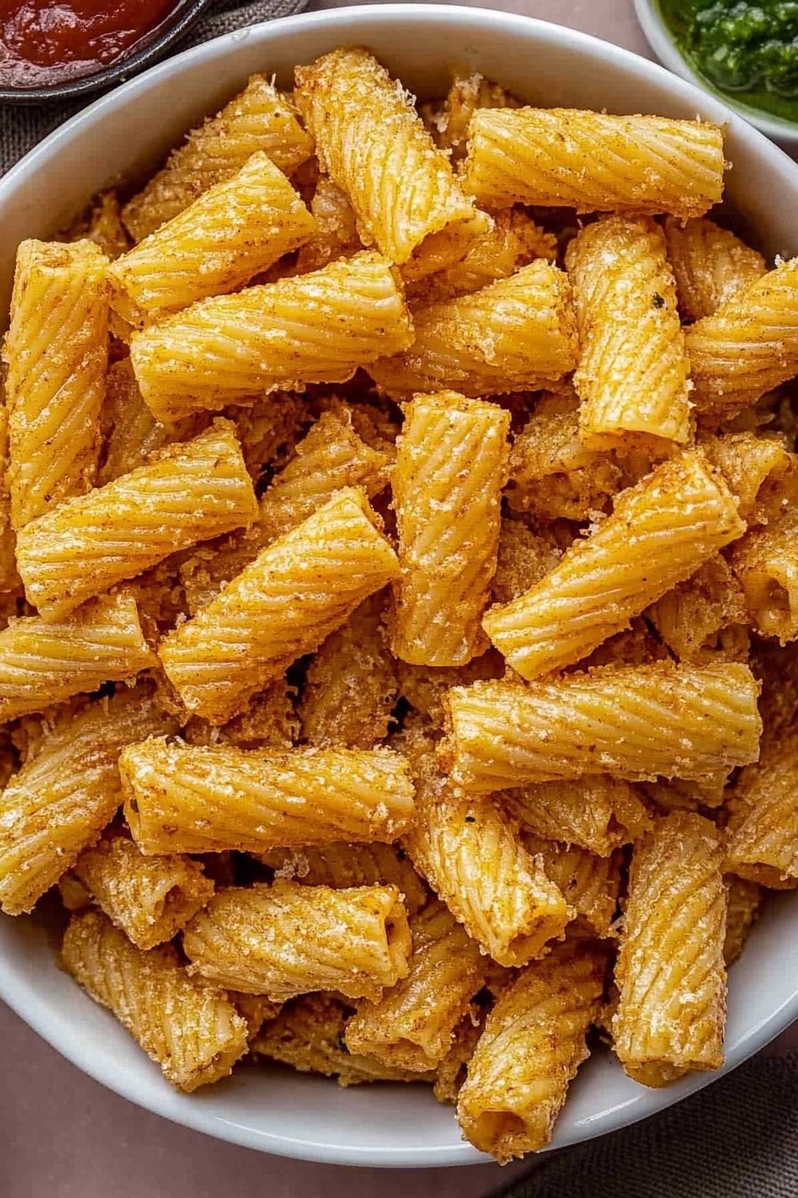 Crispy Air Fried Pasta Snacks