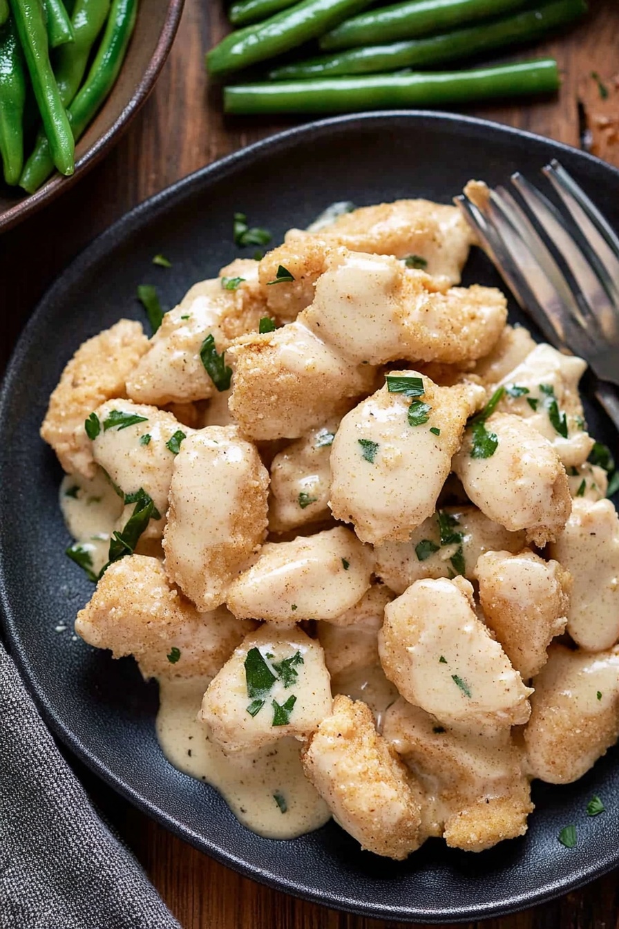 Crispy Caesar Chicken Snacks