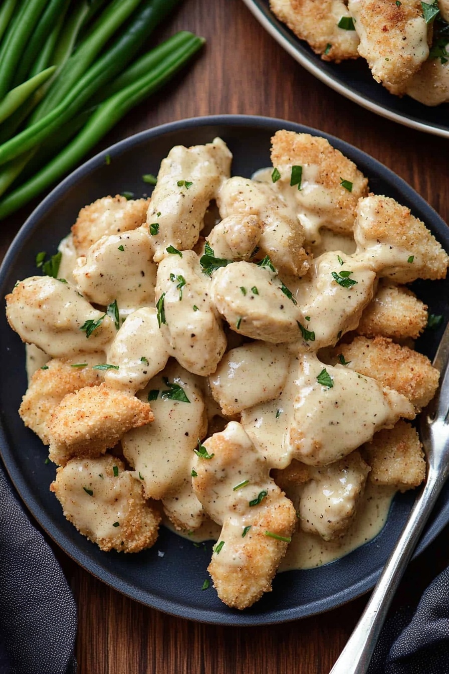 Crispy Caesar Chicken Snacks