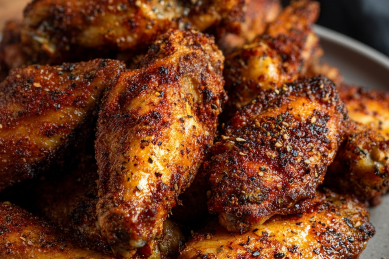 Crispy Dry Rub Chicken Wings Snack Recipe