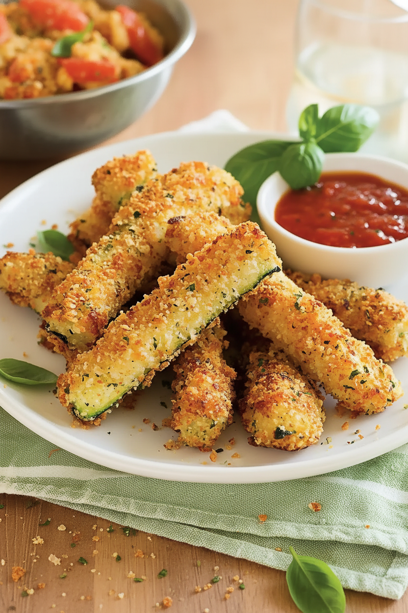 Crispy Fried Zucchini Snack Recipe