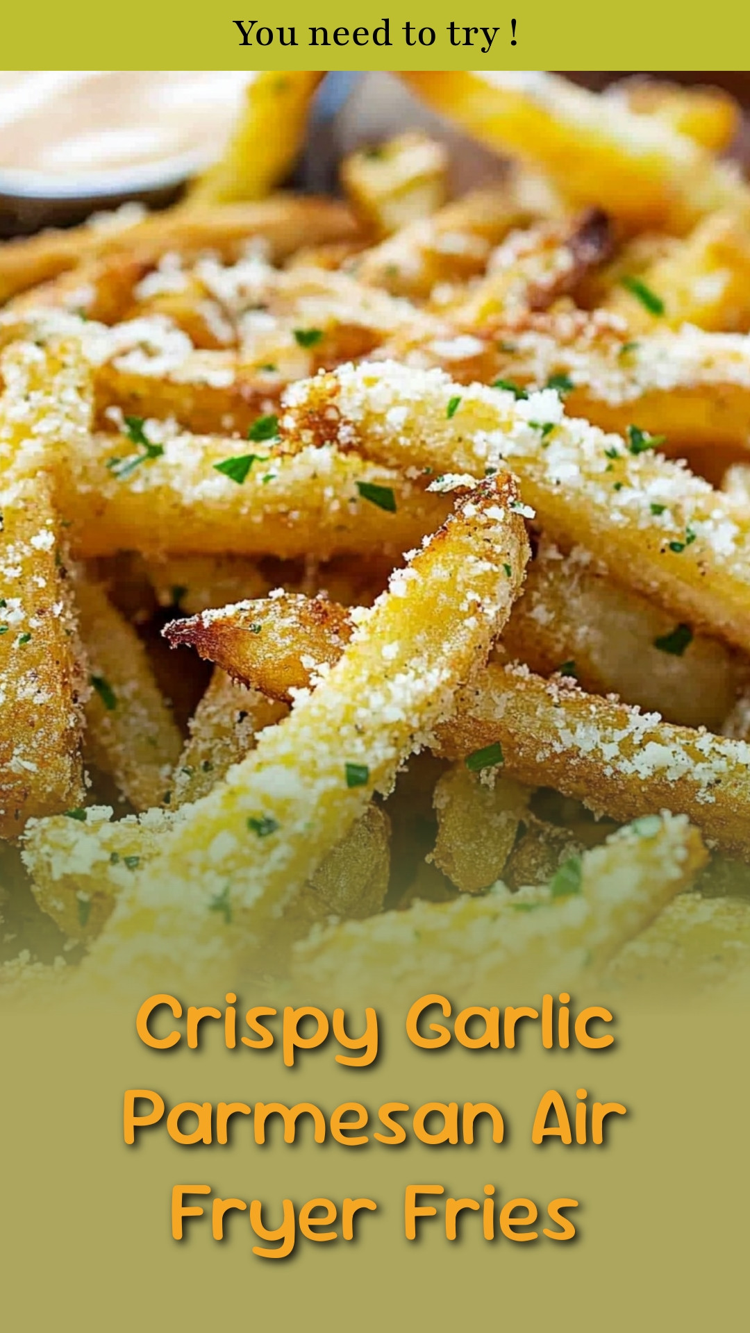 Crispy Garlic Parmesan Air Fryer Fries