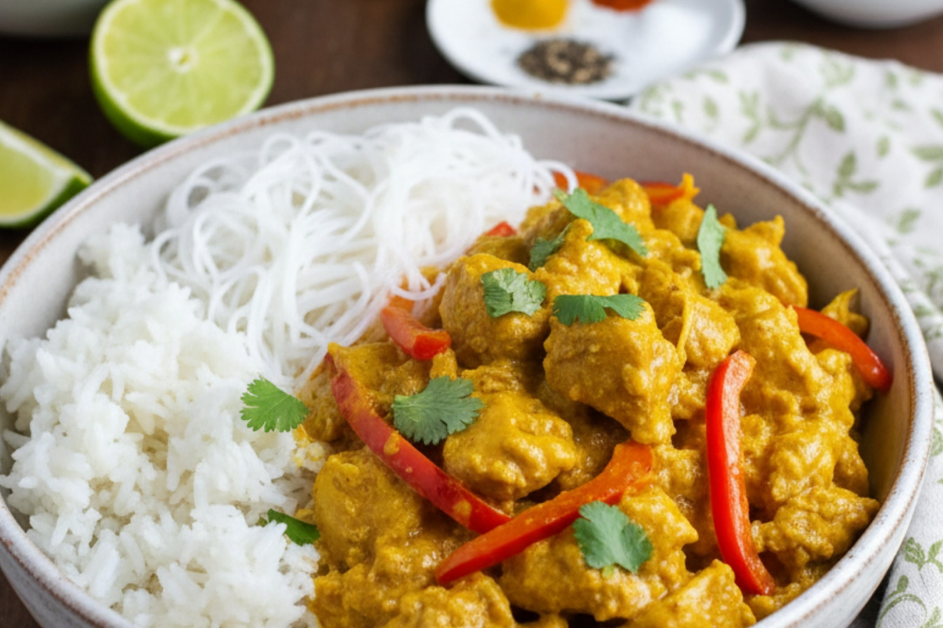 Crockpot Coconut Curry Chicken for Busy Moms