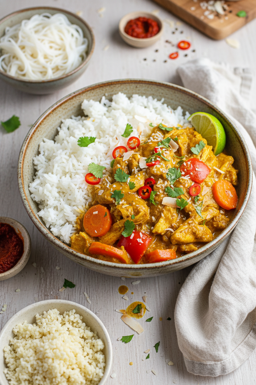 Crockpot Coconut Curry Chicken for Busy Moms