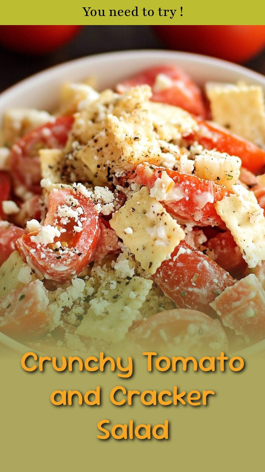 Crunchy Tomato and Cracker Salad
