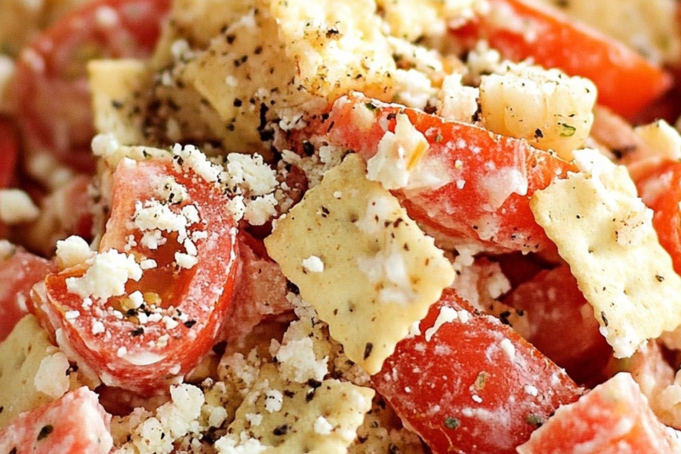 Crunchy Tomato and Cracker Salad