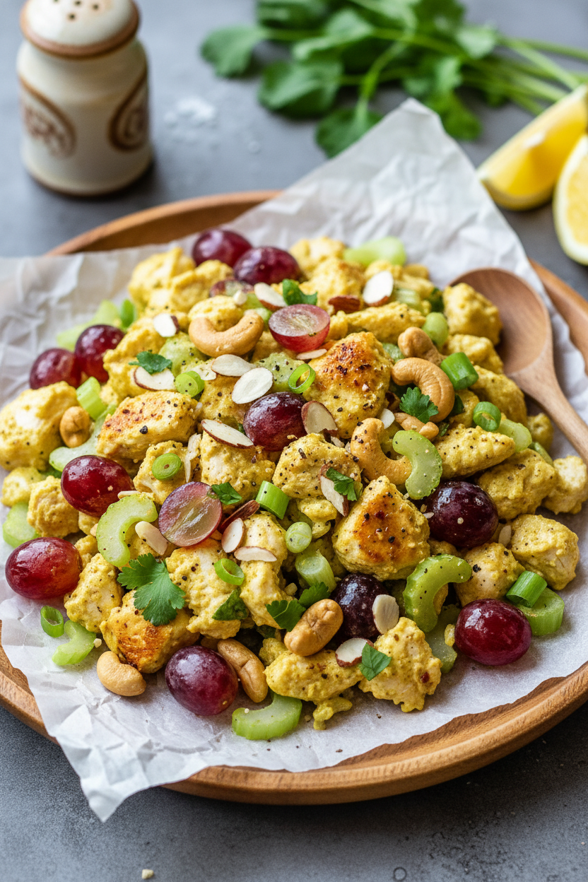 Curry Chicken Salad Recipe Snack On Meat