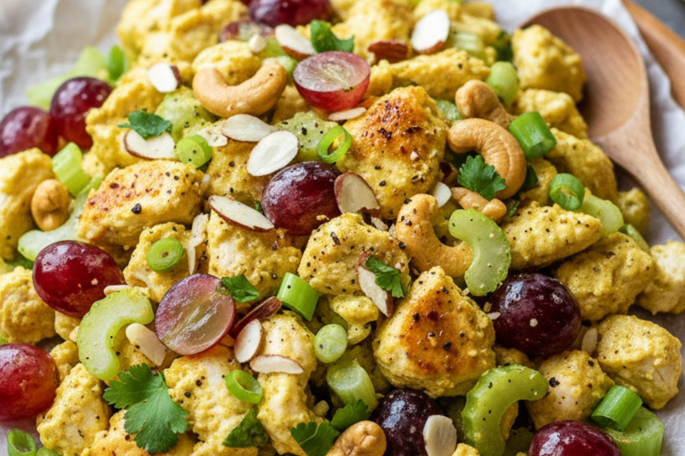 Curry Chicken Salad Recipe Snack On Meat