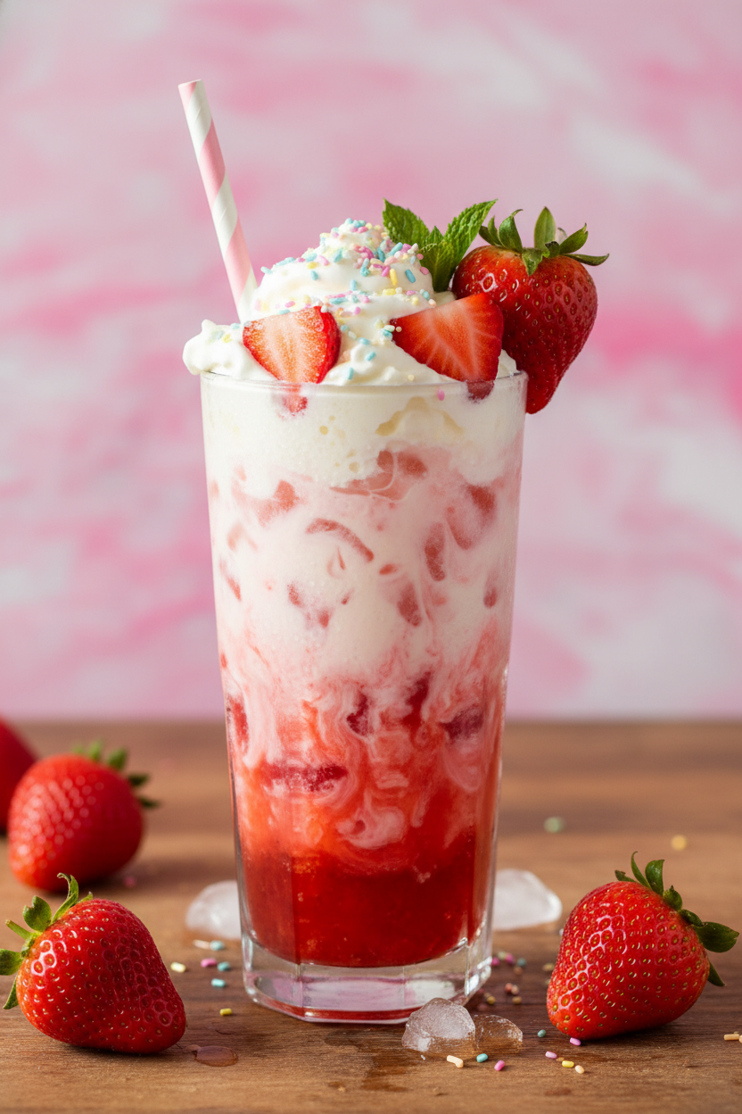 Dirty Strawberry Soda A Refreshing Mocktail