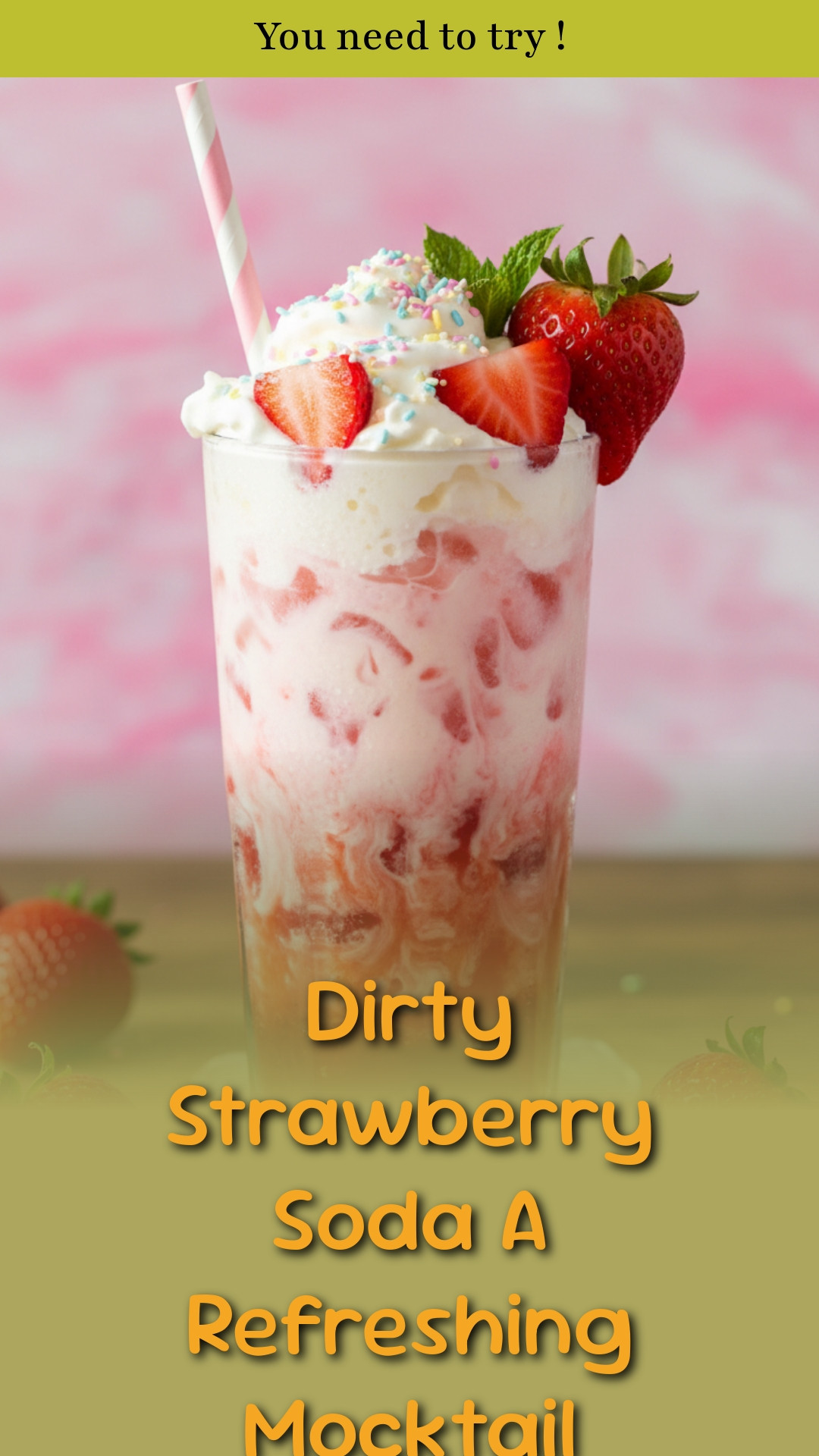 Dirty Strawberry Soda A Refreshing Mocktail