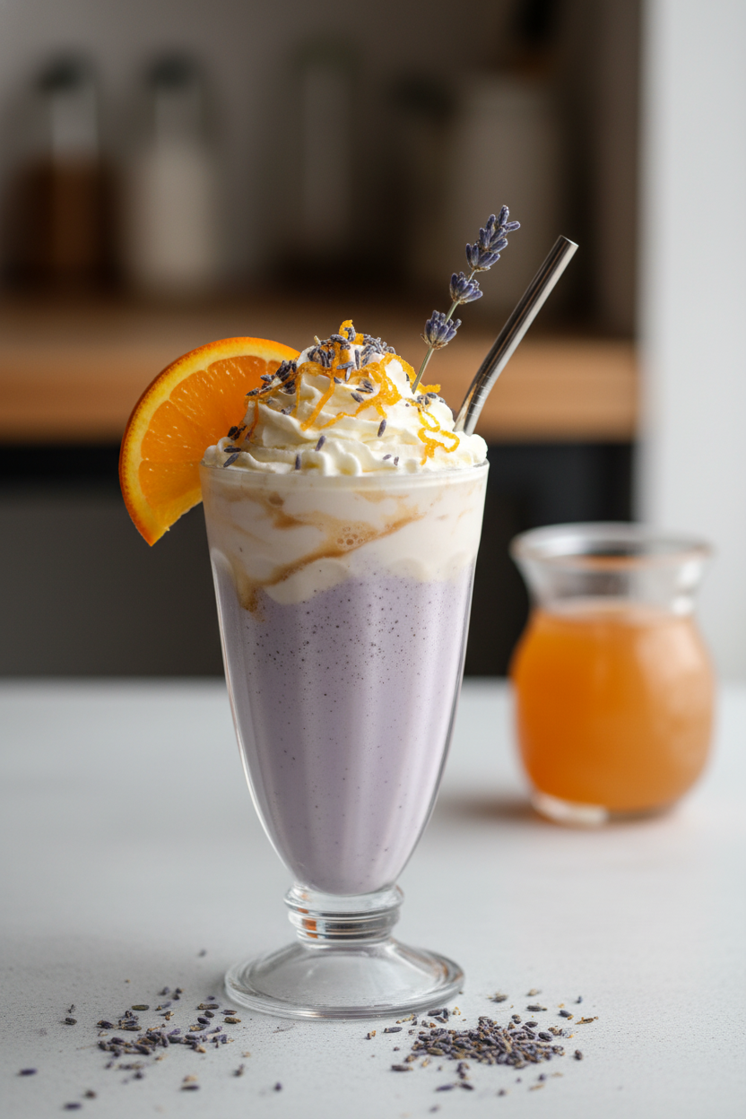 Earl Grey Lavender Milkshake Sophisticated Treat