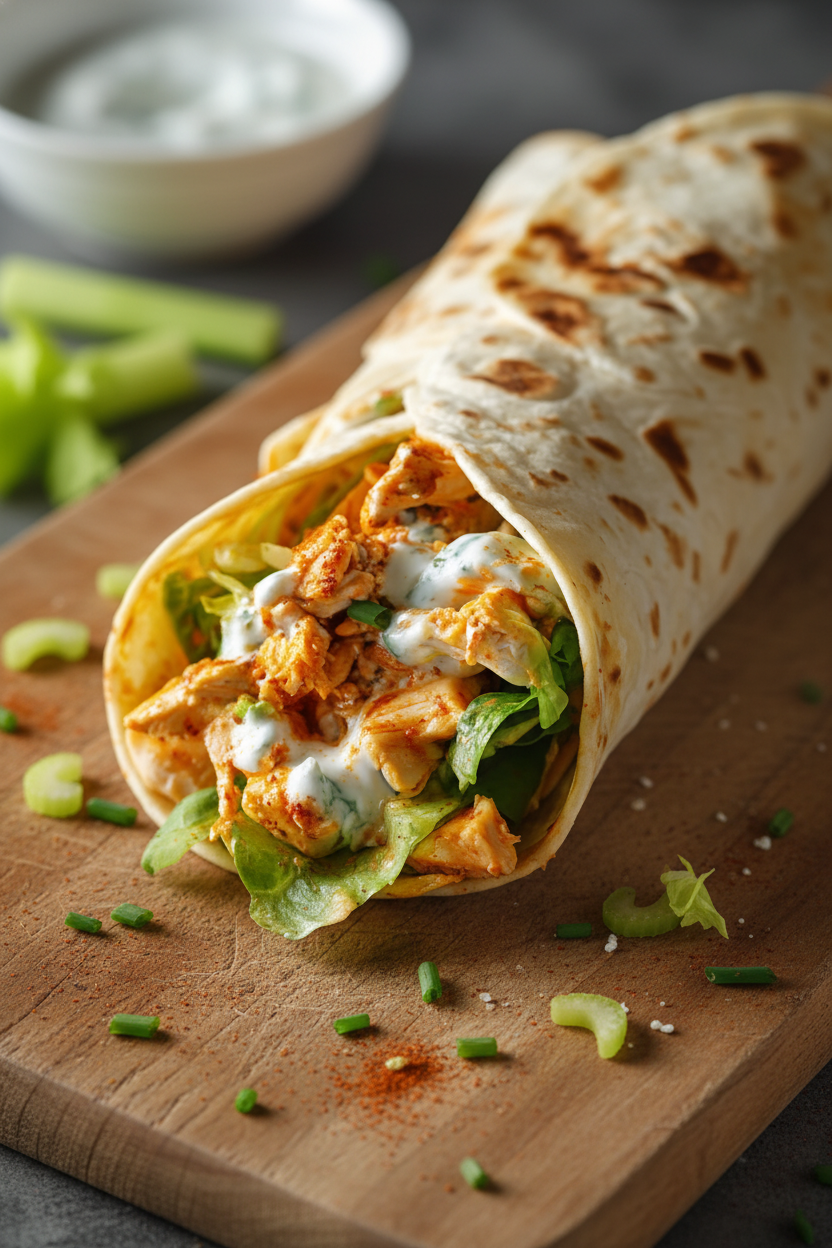 Easy Buffalo Chicken Wrap Recipe
