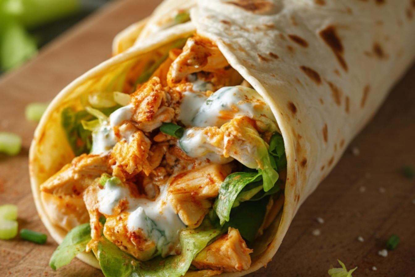 Easy Buffalo Chicken Wrap Recipe