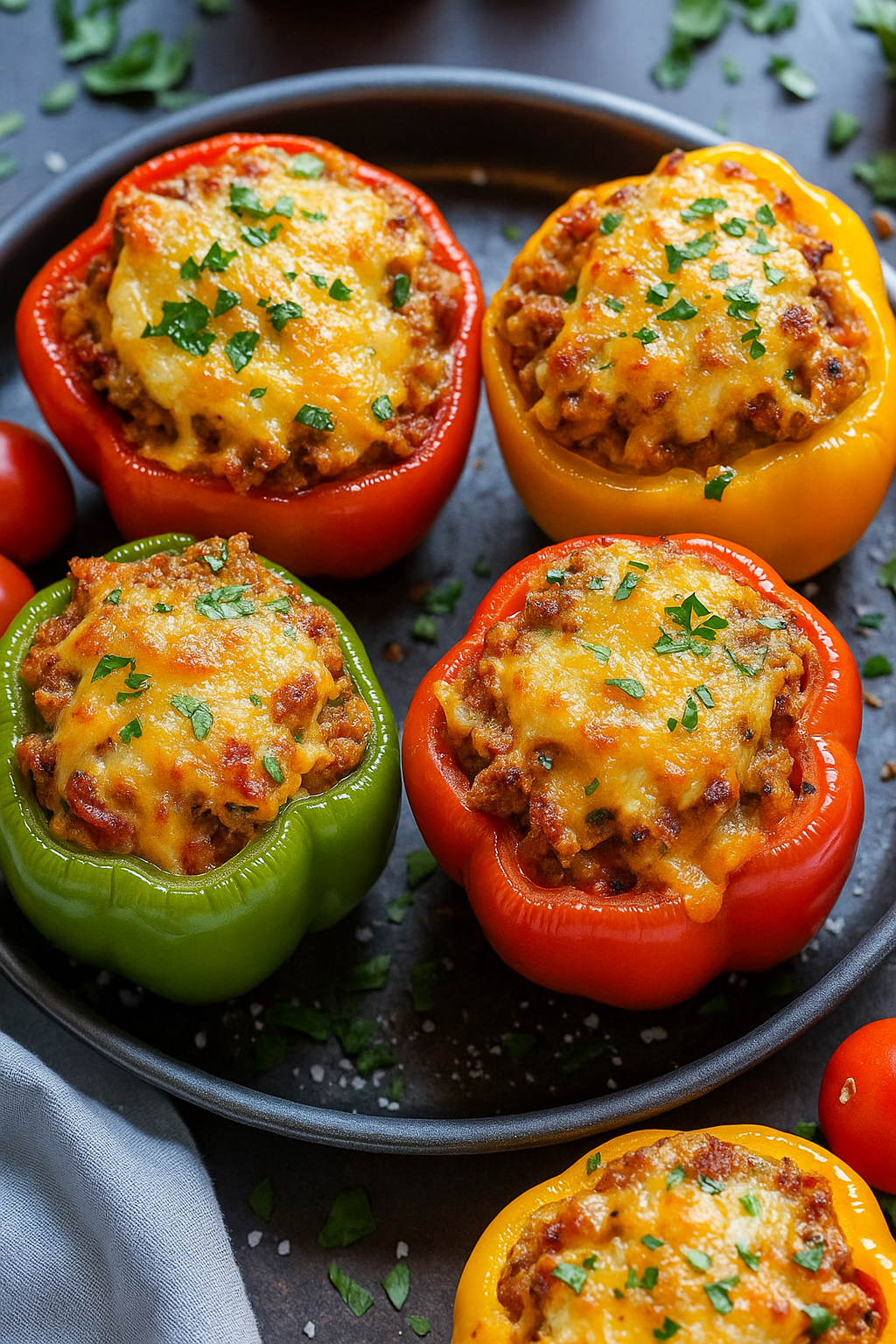 Easy Cheesy Stuffed Bell Peppers Recipe