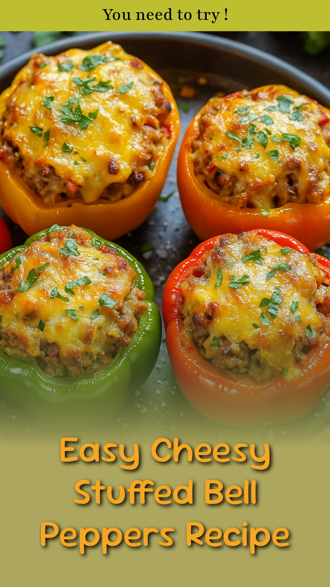 Easy Cheesy Stuffed Bell Peppers Recipe