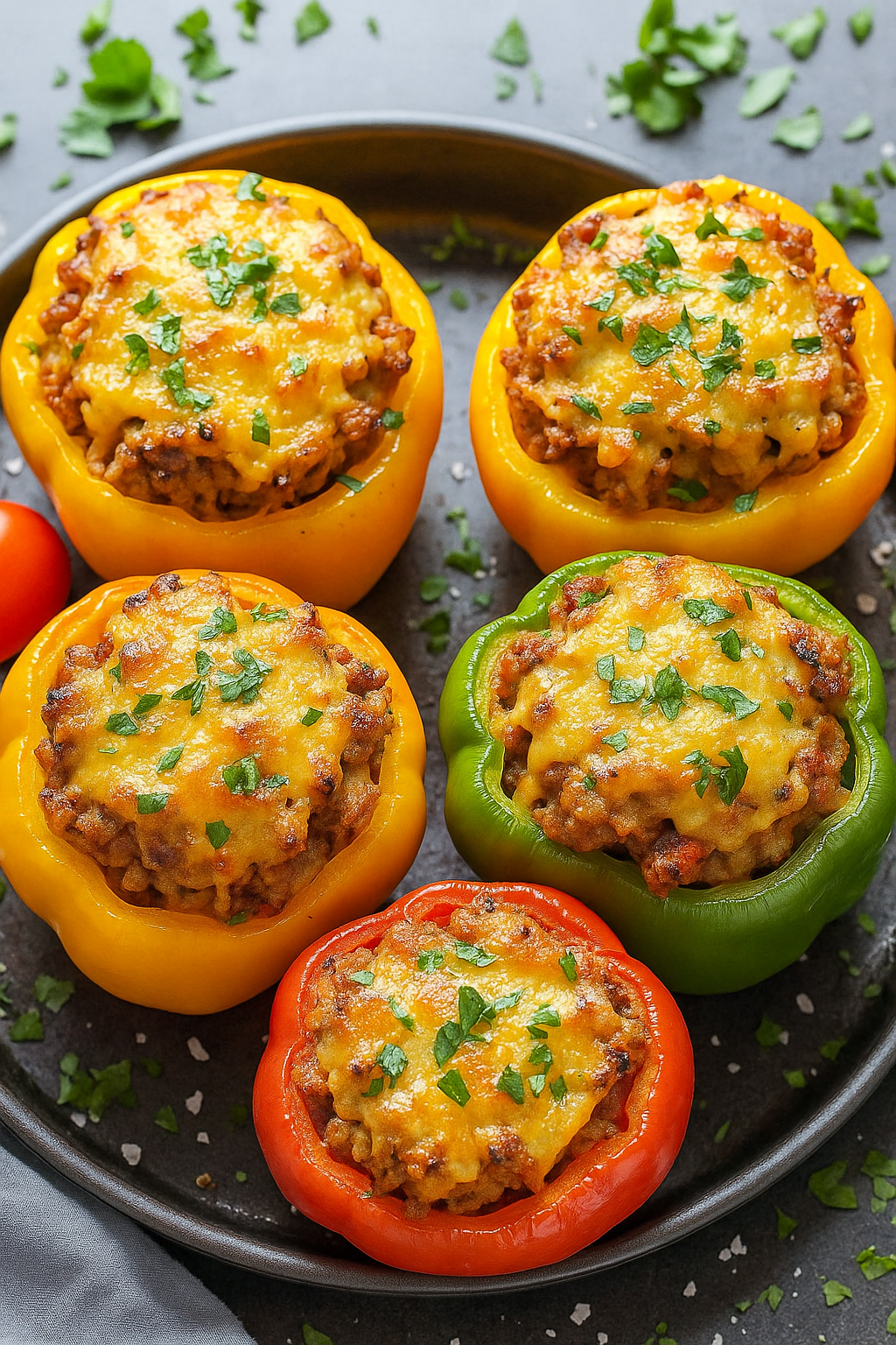 Easy Cheesy Stuffed Bell Peppers Recipe