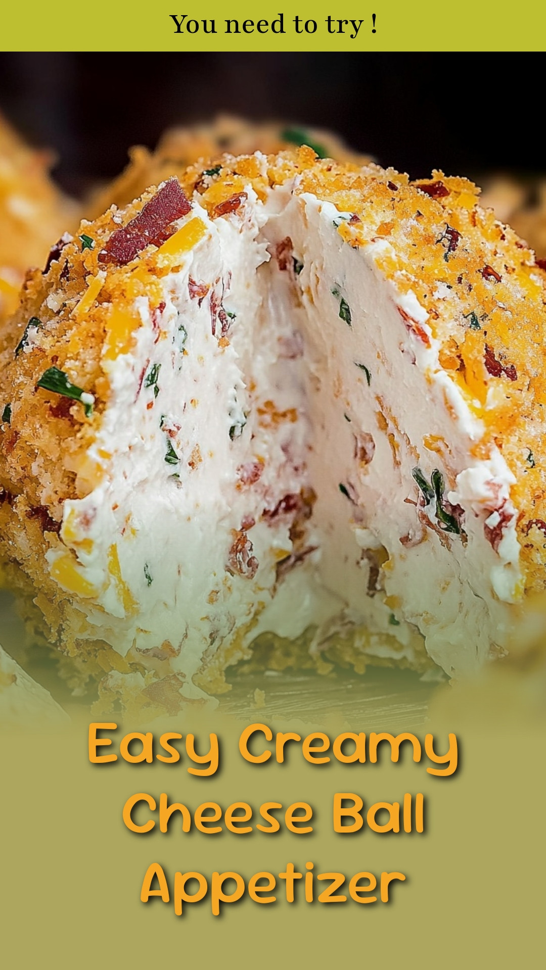 Easy Creamy Cheese Ball Appetizer