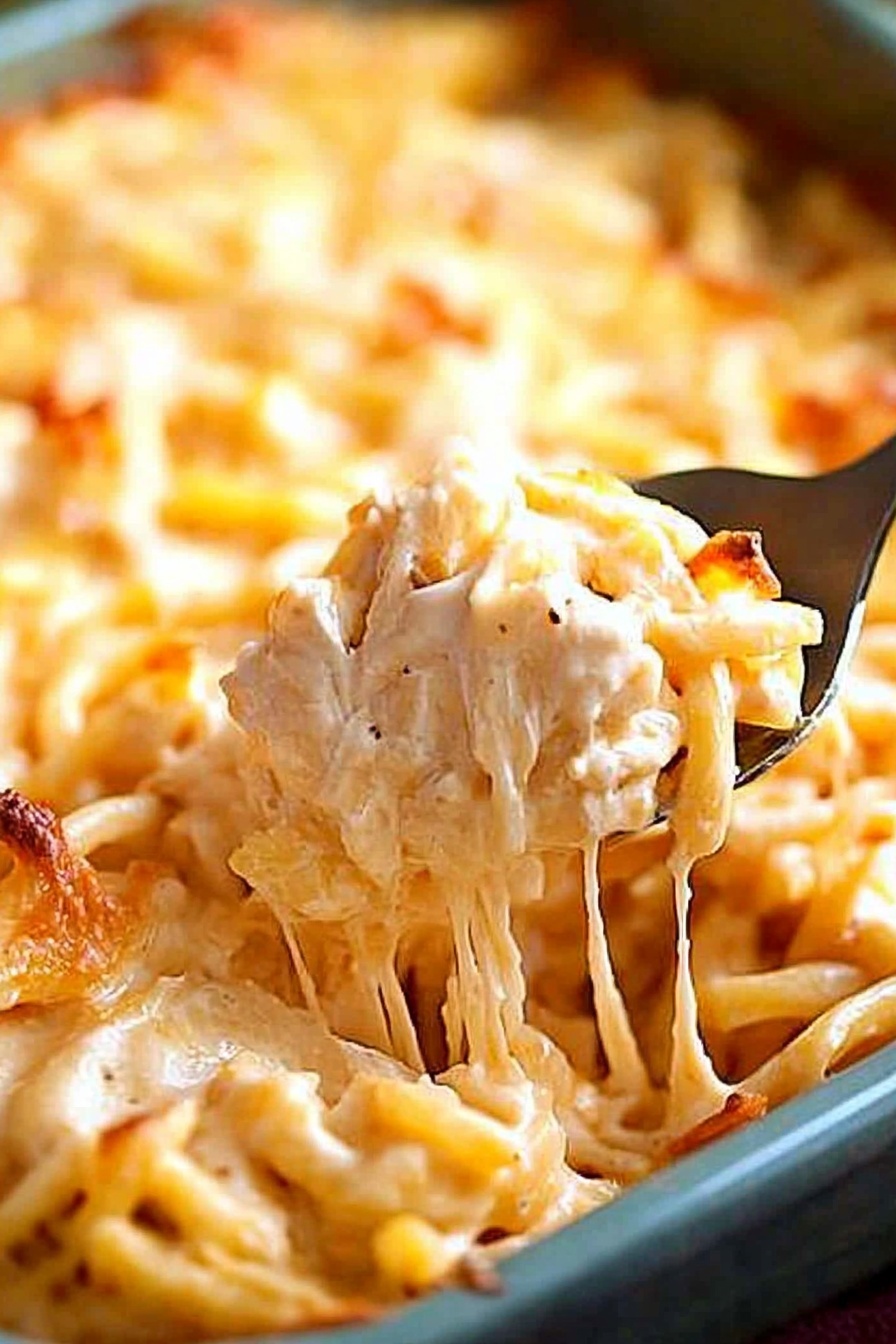 Easy Creamy Chicken Pasta Bake