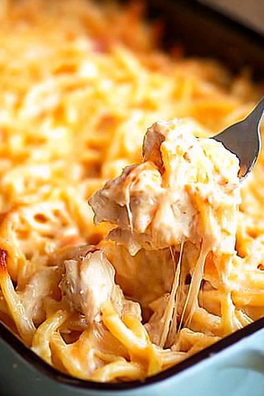 Easy Creamy Chicken Pasta Bake