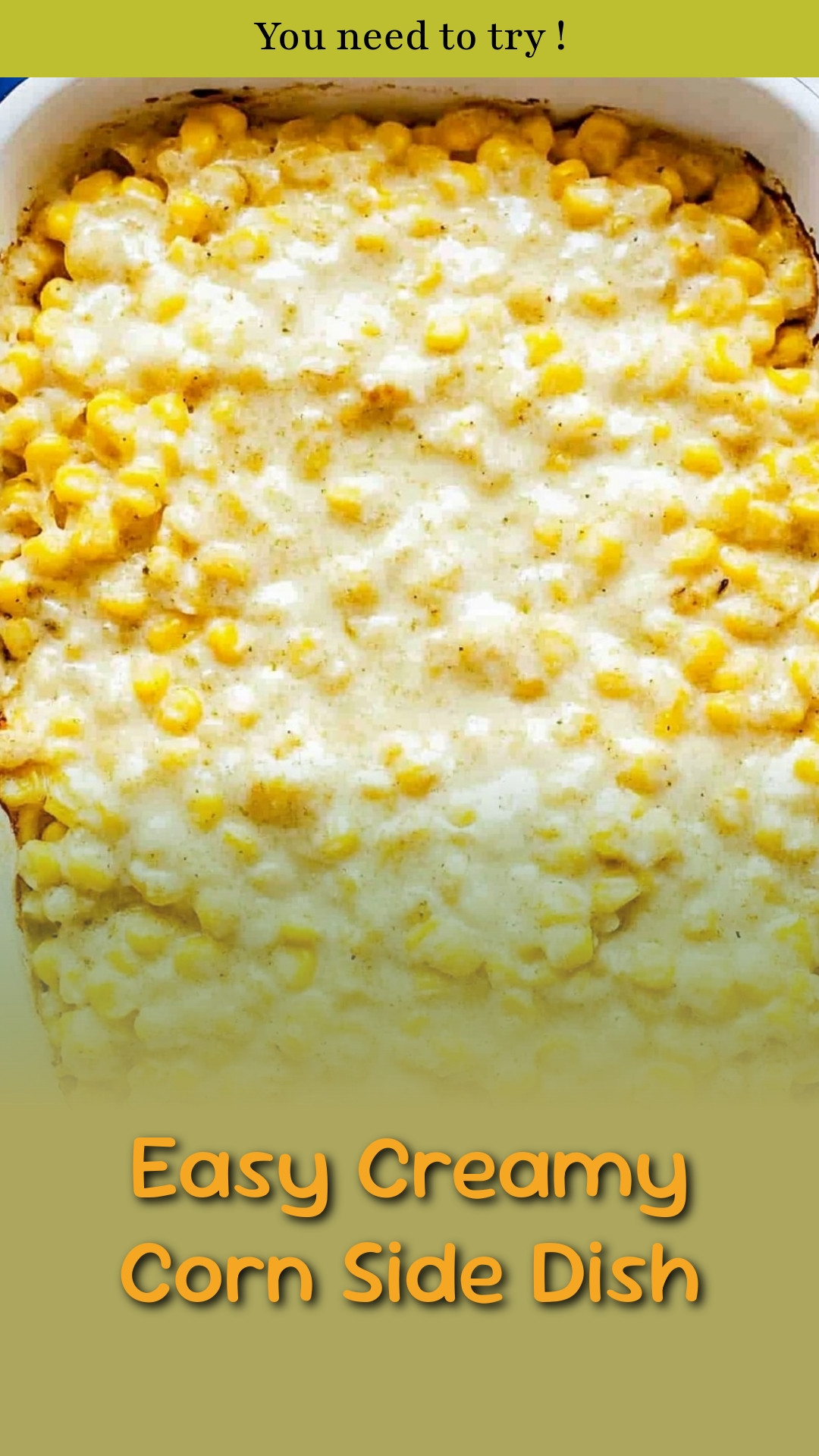 Easy Creamy Corn Side Dish