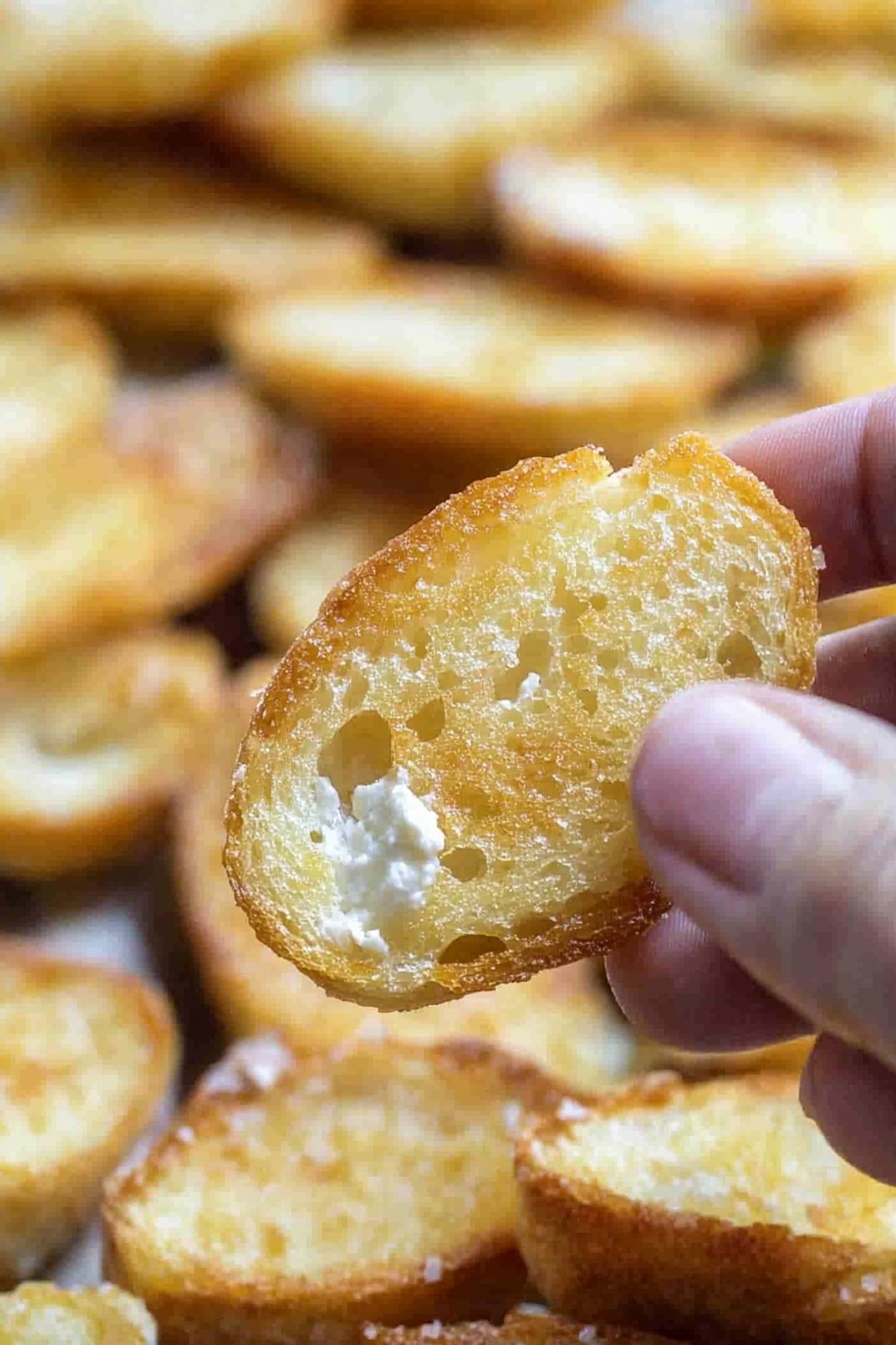 Easy Crispy Crostini Appetizer