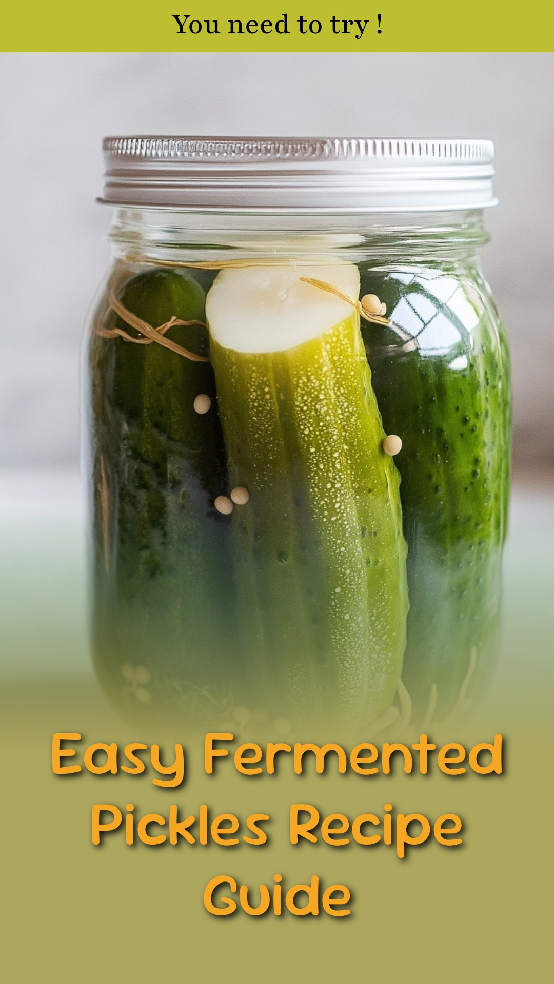 Easy Fermented Pickles Recipe Guide