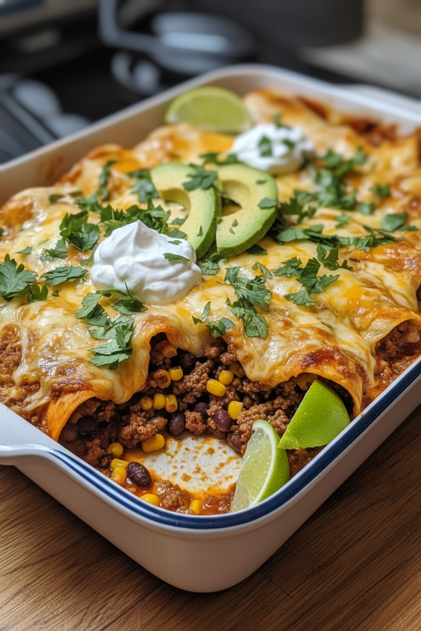 Easy Ground Beef Enchiladas Ready in 30 Minutes