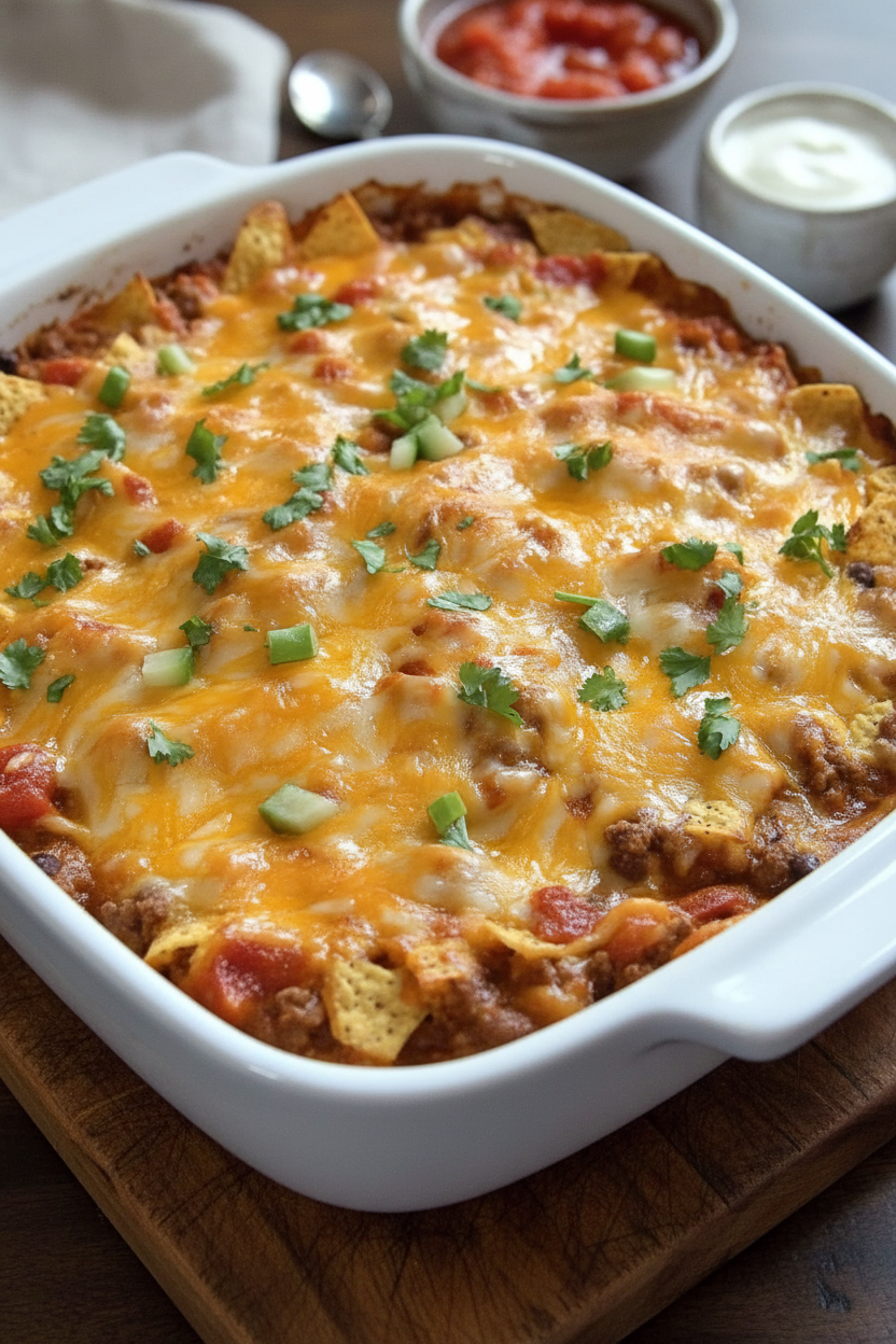 Easy Mexican Casserole Snack On Meat Recipe