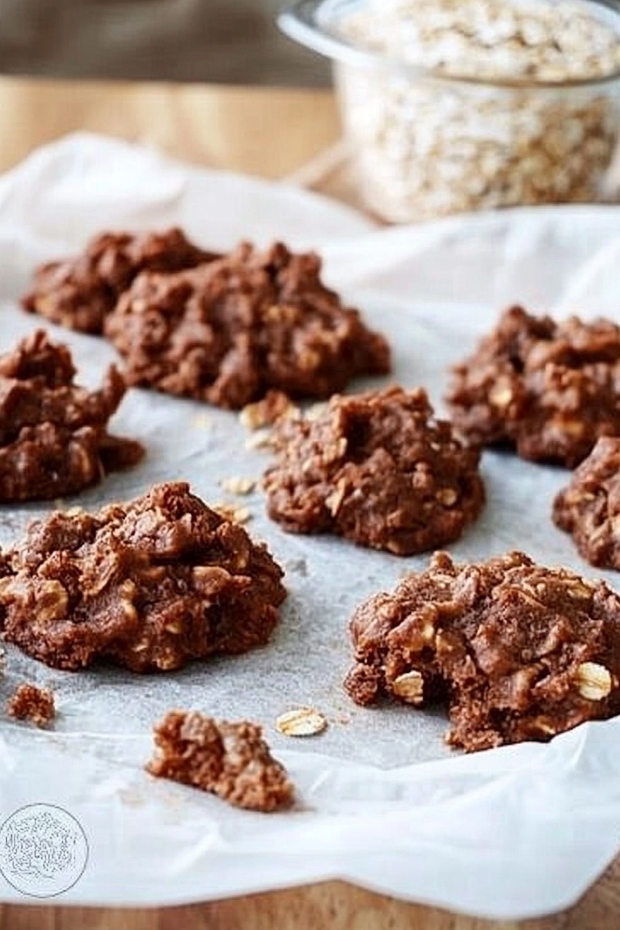 Easy No-Bake Chocolate Oatmeal Cookies