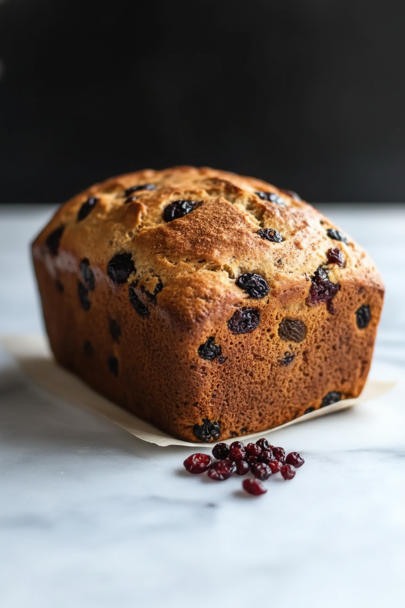 Easy No Knead Spiced Fruit Bread Recipe